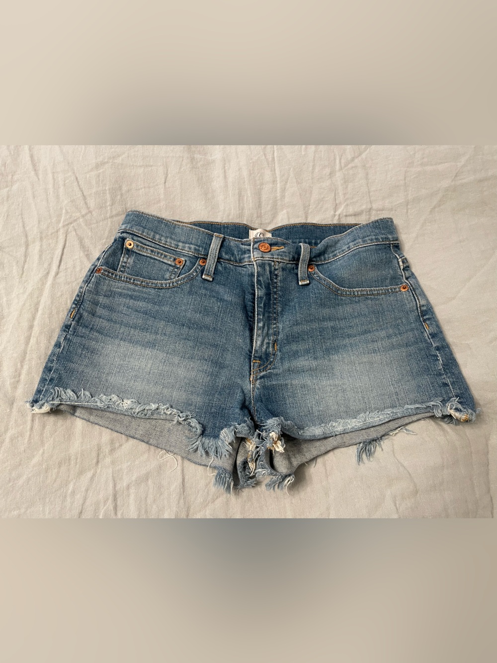 J. Crew Light Blue Distressed Denim Cutoff Shorts